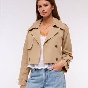 Abercrombie Cropped Trench Coat